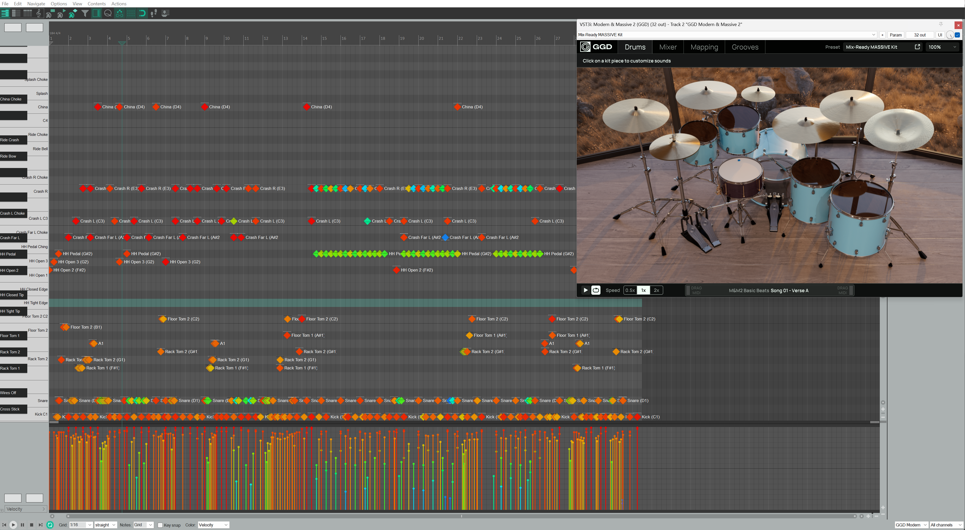 Mix-Ready MASSIVE Songwriting Template DAW GGD Modern & Massive 2 Nolly Matt Halpern Periphery Rock Pop Punk Alternative Djent Metalcore Drums Mixing Reaper Custom Drum Map