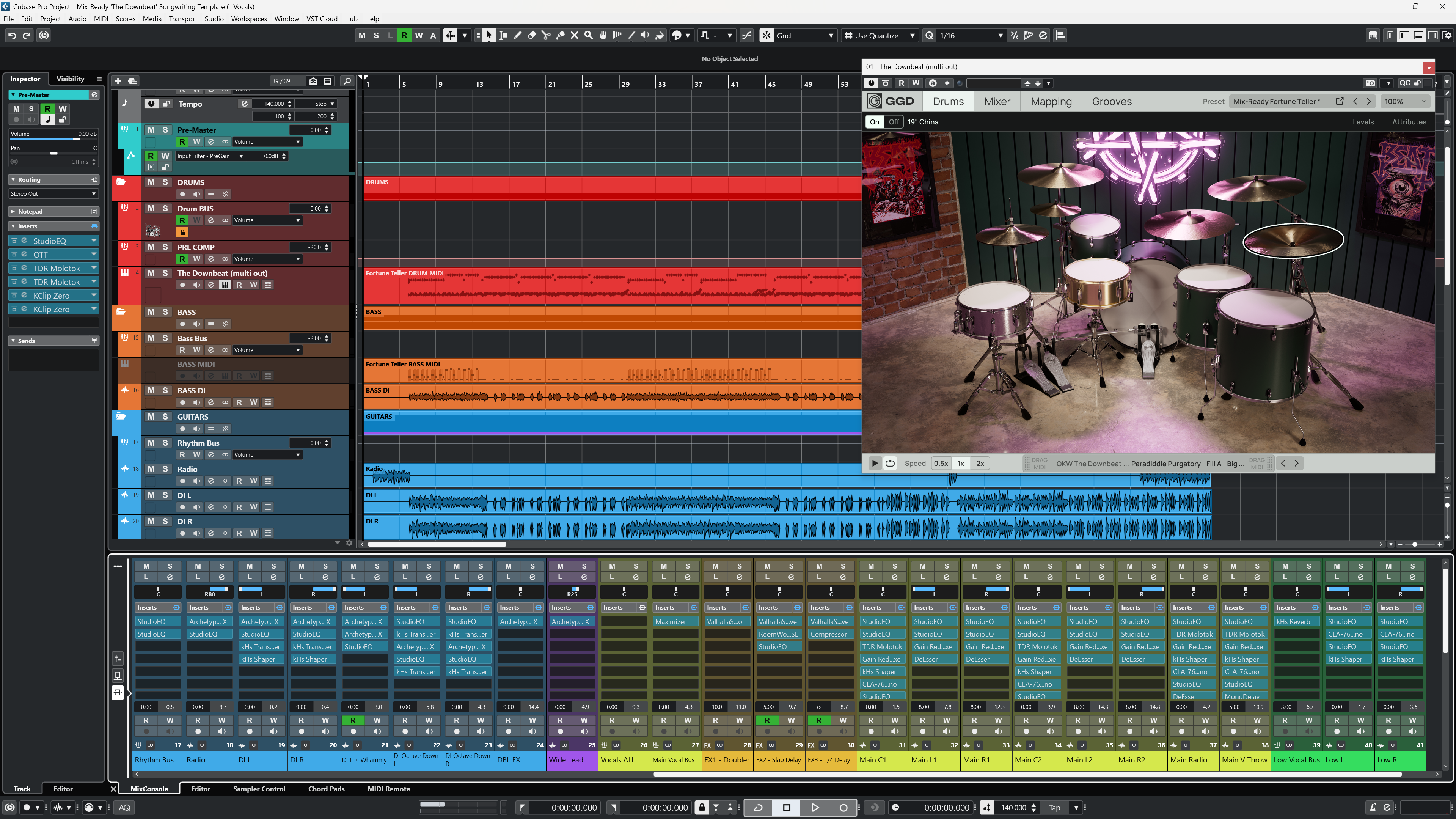 Songwriting Template "The Downbeat"
