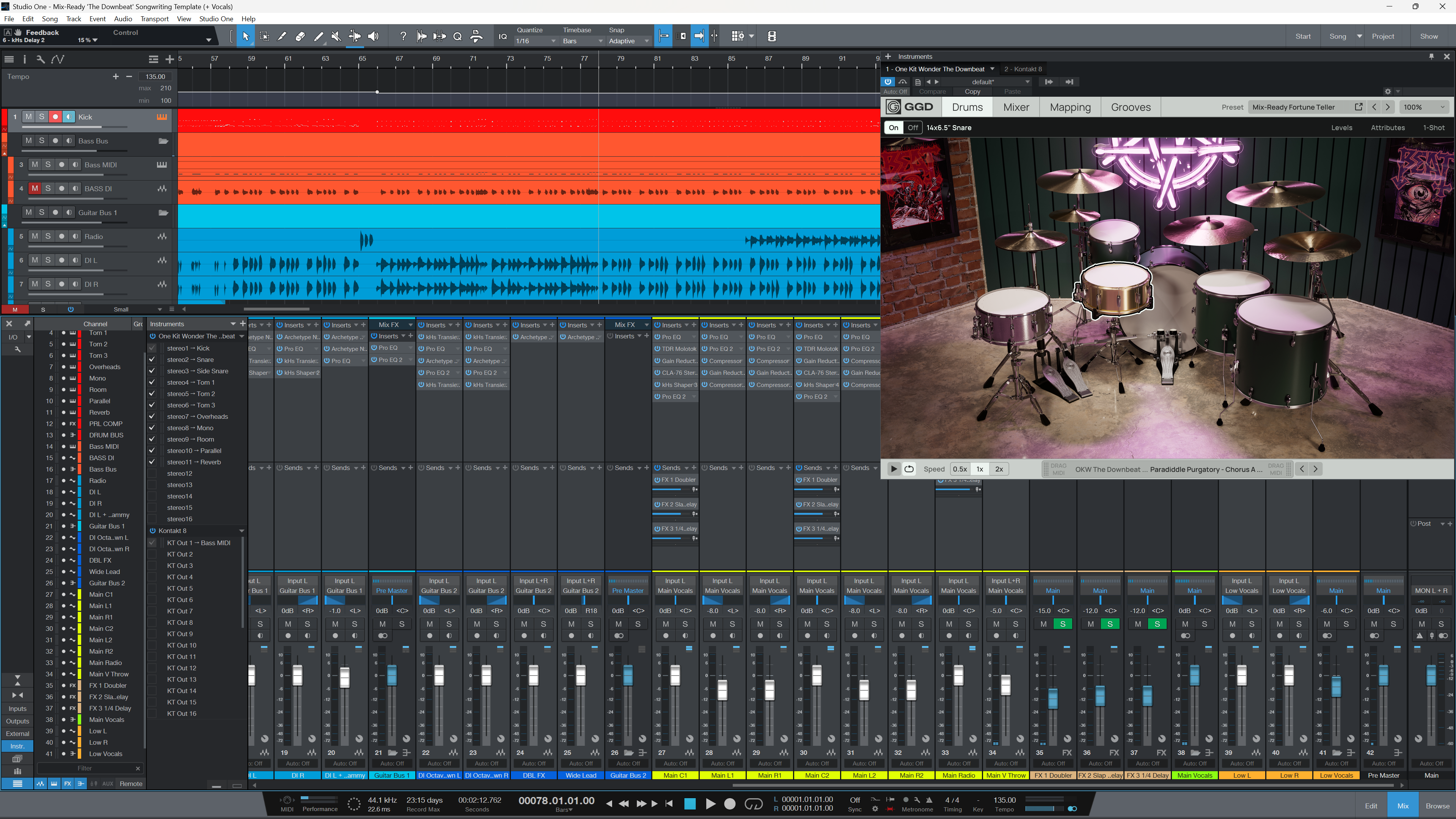 Songwriting Template "The Downbeat"