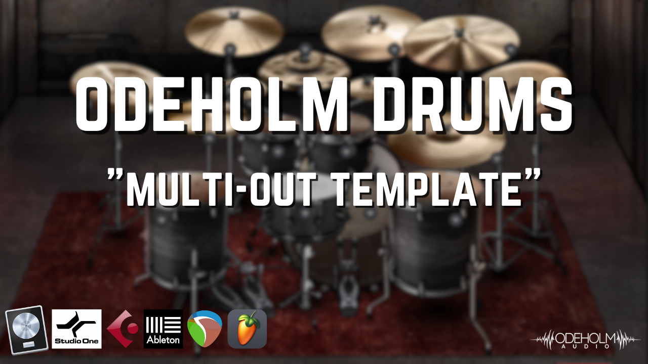 Mix-Ready Buster Odeholm Drums DAW Template Multi-Out Routing Mixing stock plugins Humanities Last Breath Vildhjarta Drum Sound