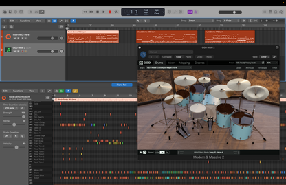 Mix-Ready GGD Modern & Massive 2 Heavy Rock Multi Out Routing DAW Mixing Template Logic Pro X