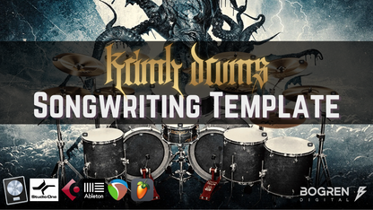 Mix-Ready DAW Songwriting Template Death Metal Bogren Digital Krimh Drums Mixing Neural DSP ML Soundlab free plugins, for Cubase, Reaper, Studio One, Logic Pro X, FL Studio, Ableton