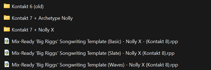 Mix-Ready Big Riggs songwriting template Reaper DAW Mixing Pop Punk Hardcore Metalcore GetGood Drums Neural DSP Nolly version info