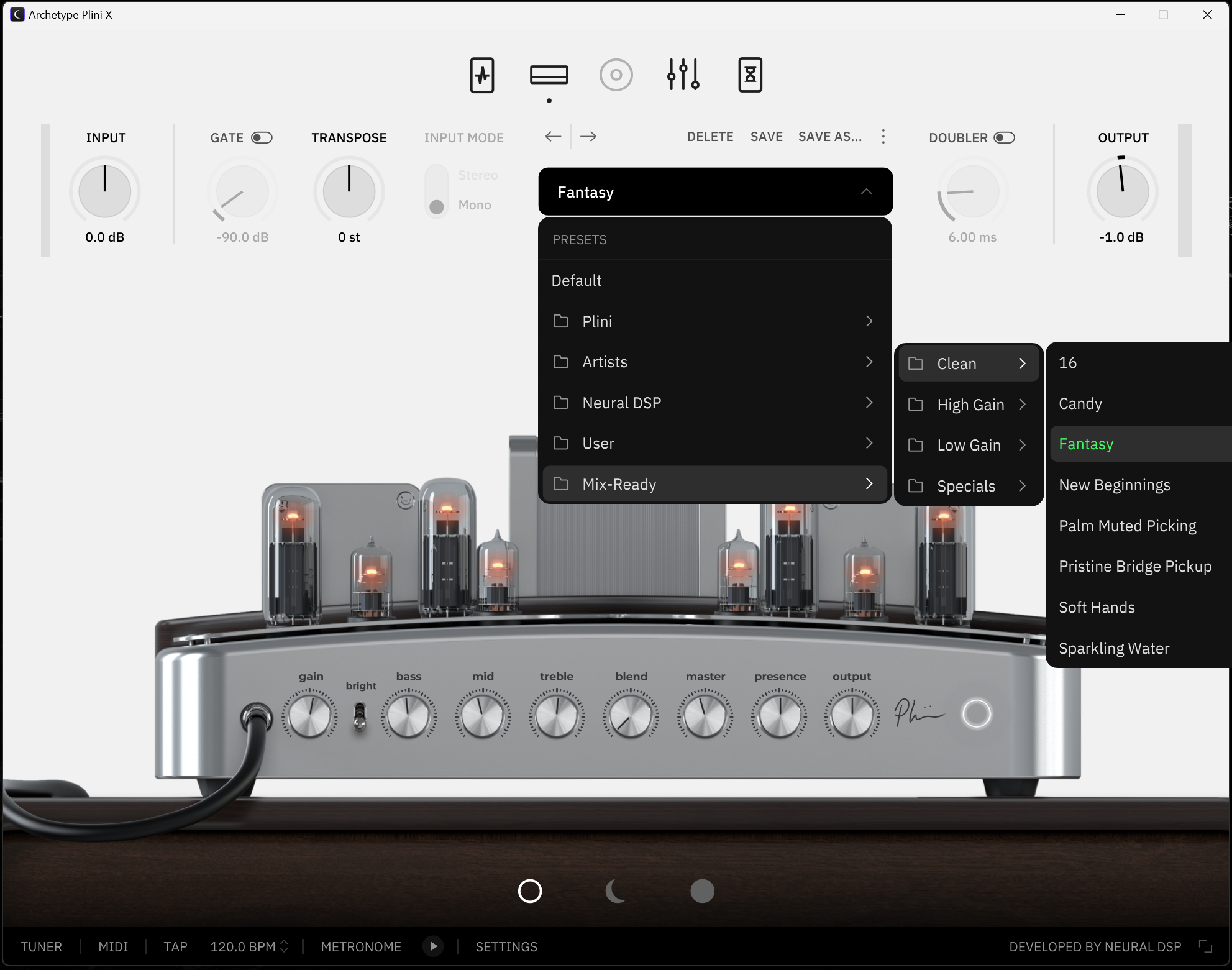 Mix-Ready Neural DSP Archetype Plini X presets Tone Pack Mixing Clean Tone High Gain Rock Pop Punk Fusion Djent Metalcore Quad Cortex DAW Template