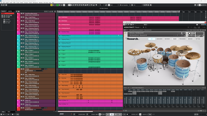 Mix-Ready RS Drums The Monarch Kit Monuments DAW Mixing Template pre-mixed drums Andy Cizek vocals bass John Browne guitars modern metal riff Neural DSP Submission Audio Waves Cubase