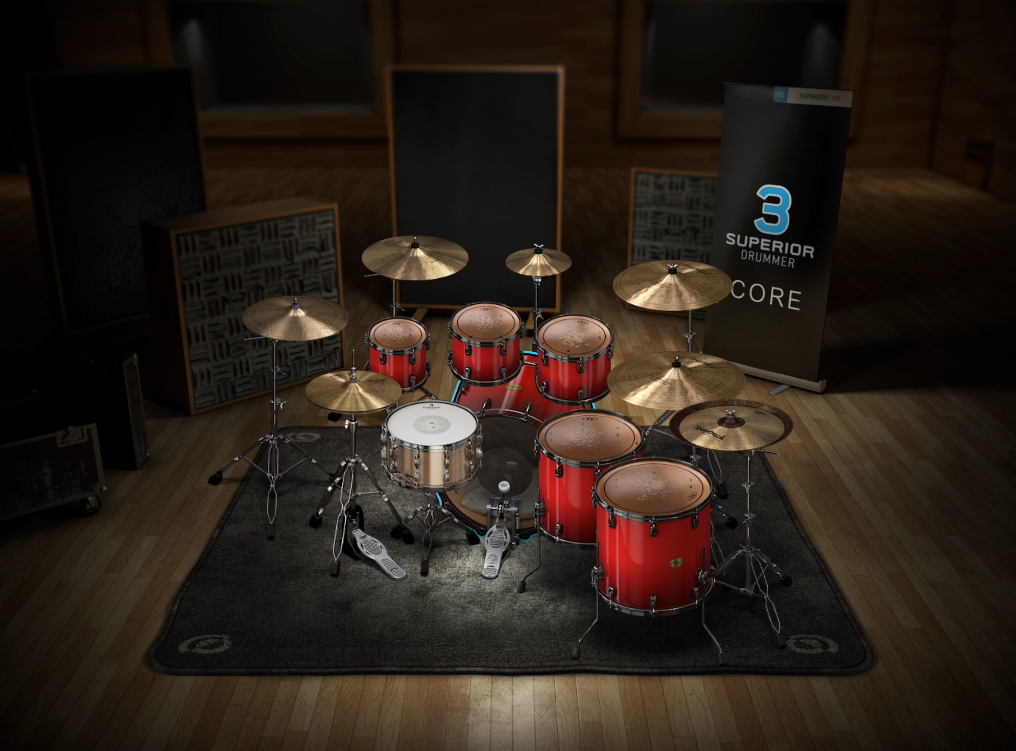 Mix-Ready Pop Punk Kit Superior Drummer 3 preset blink-182 Travis Barker Machine Gun kelly MGK Mixing Drums Core Librariy GUI