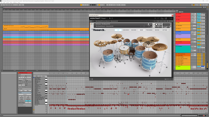 Mix-Ready RS Drums The Monarch Kit Monuments DAW Mixing Template pre-mixed drums Andy Cizek vocals bass John Browne guitars modern metal riff Neural DSP Submission Audio Waves Ableton Live