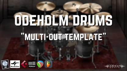 Mix-Ready Buster Odeholm Drums DAW Template Multi-Out Routing Mixing stock plugins Humanities Last Breath Vildhjarta Drum Sound 