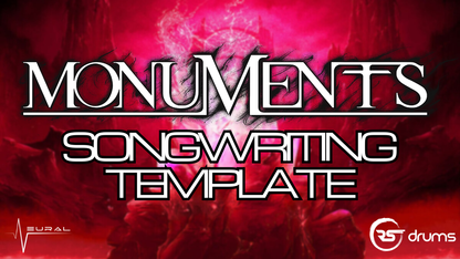 Mix-Ready RS Drums The Monarch Kit Monuments DAW Mixing Template pre-mixed drums Andy Cizek vocals bass John Browne guitars modern metal riff Neural DSP Submission Audio Waves