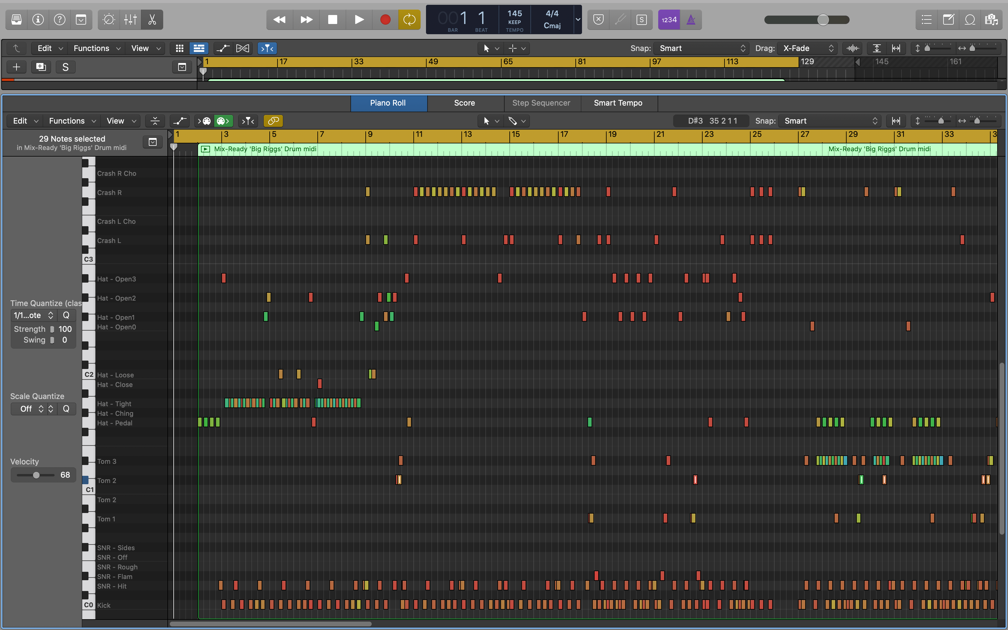 Mix-Ready Logic Pro X DAW Mixing Template Pop Punk Rock Metal Djent GGD GetGood Drums Nolly Tutorial Neural DSP Drum Map Note Names