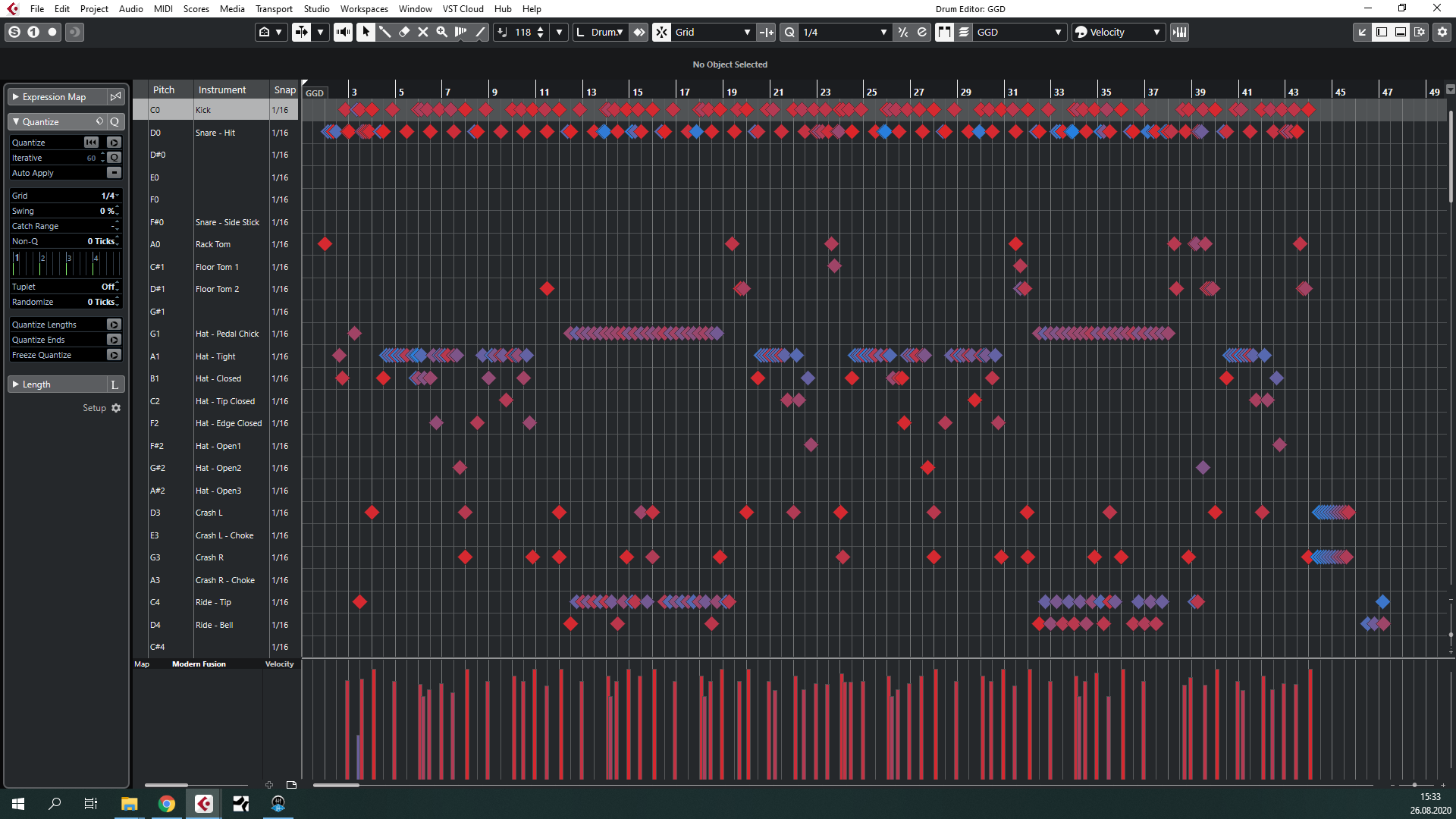 Mix-Ready DAW Template GGD Modern Fusion Multi Out Cubase Mixing Plini Drum Sound