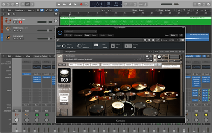 Mix-Ready DAW Template GGD GetGood Drums Invasion Mixing Metal Hardcore Djent Thall Logic Pro X