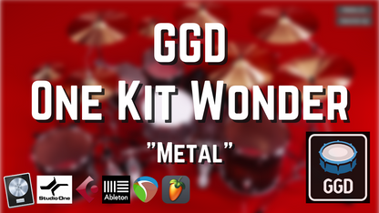 Mix-Ready DAW template for GetGood Drums OKW Metal: Multi-Out routed drum mix for your DAW Cubase Reaper Ableton Studio One Logic FL Studio